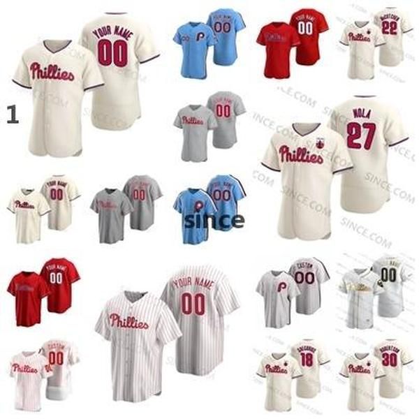 22 mccutchen rhys hoskins bryce harper gregorius aaron nola robertson nick pivetta 6xl wheeler hector neris segura 2020 negro leagues jersey, Black